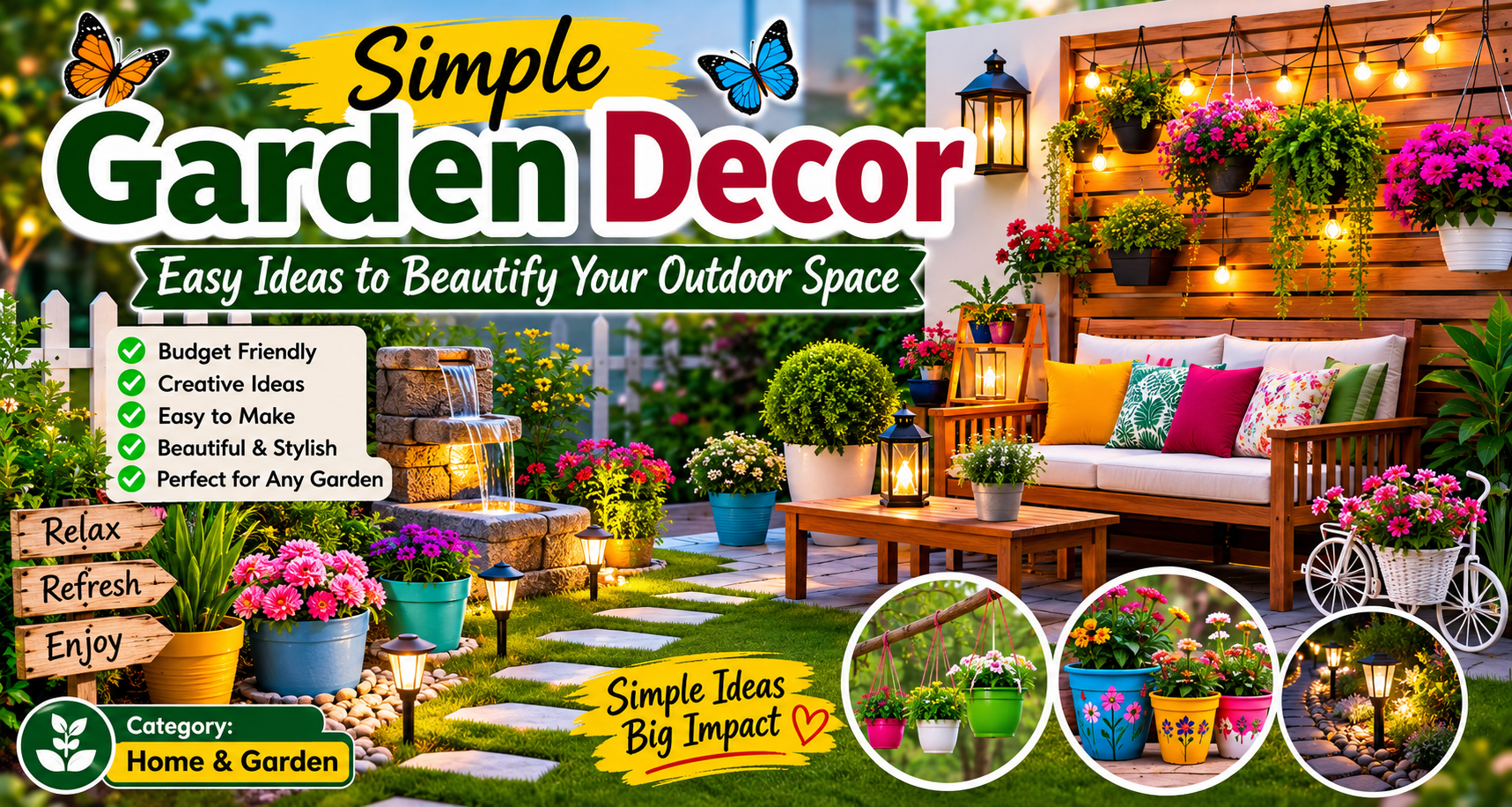 Simple garden decor